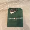 Мужская зимняя толстовка Tommy Tommy с вышитыми буквами, на флисовой подкладке, с длинным рукавом, с круглым вырезом