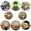 32/44/58mm Japanese Hot Blooded Anime Brooche Hunter X Hunter Enamel Pin Backpack Collar Badge Cartoon Lapel Pins Fans Collections Gifts