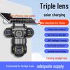 V380 360° Panoramic Outdoor HD 4G Solar Surveillance Camera with Three-Screen Monitoring