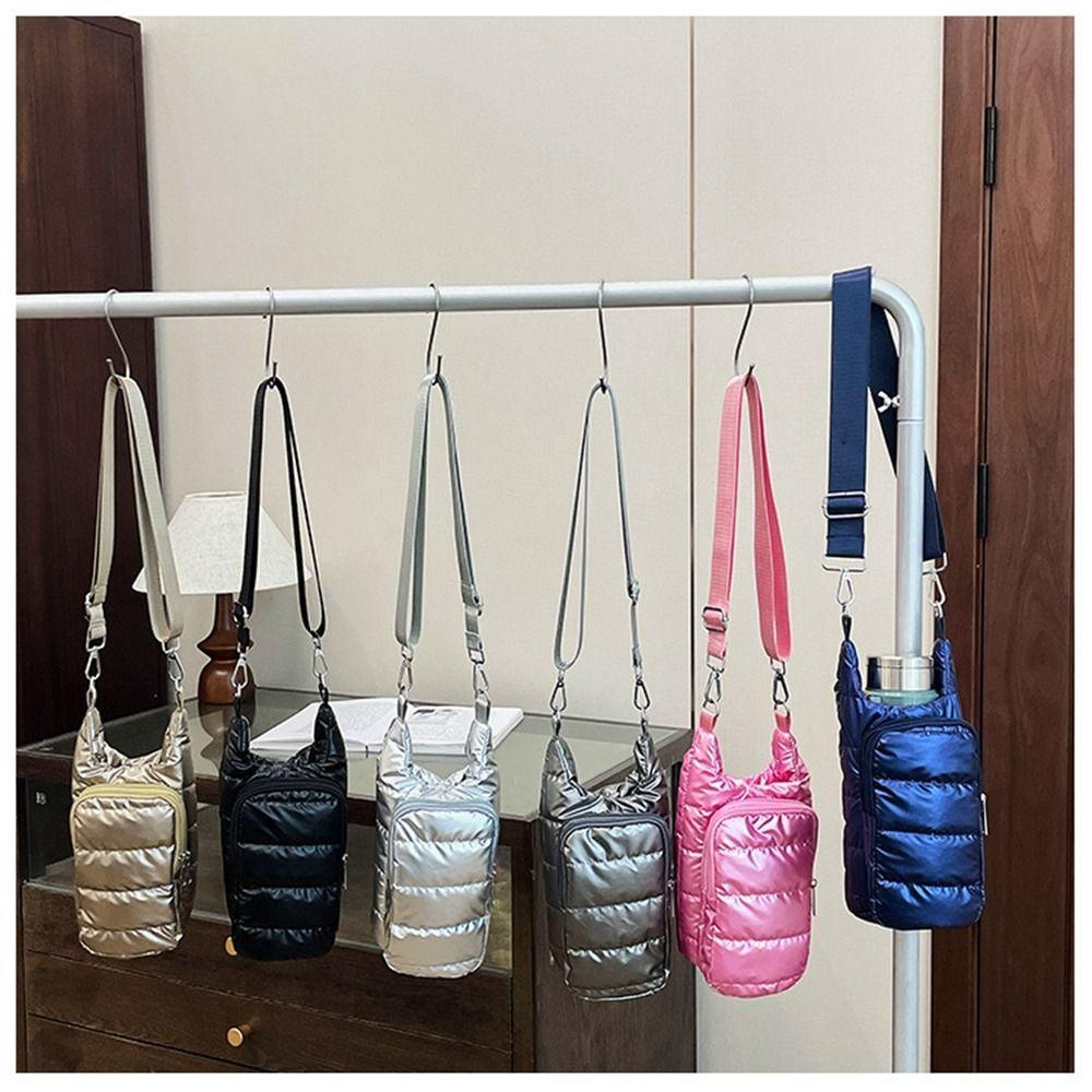 Нейлоновая сумка-переноска для бутылки с водой, плечевой ремень, кроссбоди, кошелек для бутылки с водой, для пеших прогулок