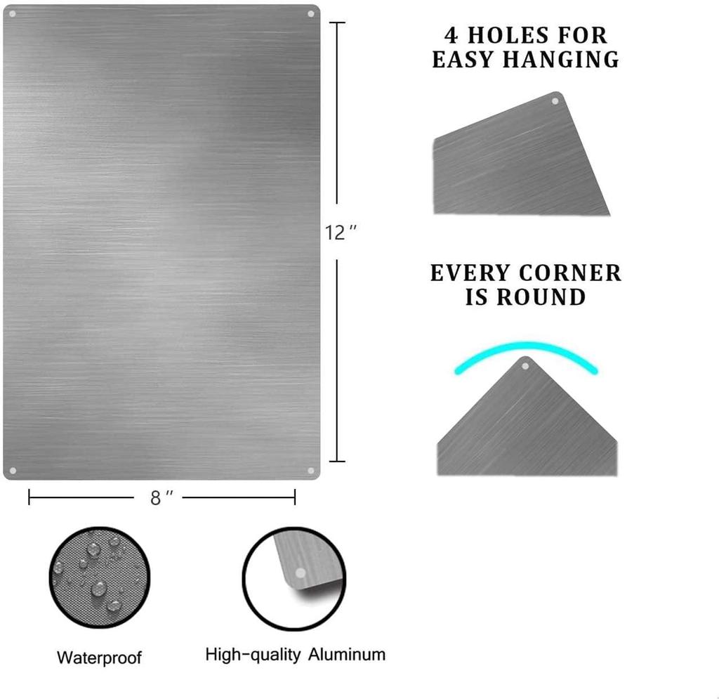 Would Poop Here Again Sign Metal Aluminum 8"x12" Toilet Bathroom Restroom -aluminum