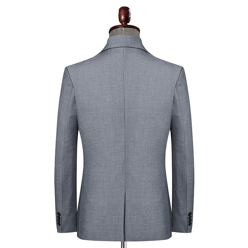 Весна и осень мужской однотонный повседневный костюм с разрезом мужской тонкий корейский стиль маленький костюм мужской пиджак