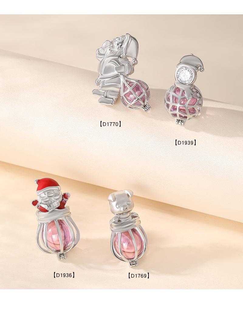 Женское ожерелье-аромакулон 'Волшебная шкатулка' из серебра 925 пробы - Рождественский подарок, полый кулон