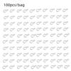 Набор из 100 R-образных крючков для фьюзинга стекла и DIY-поделок, R-образные булавки-иглы для DIY подвесных украшений