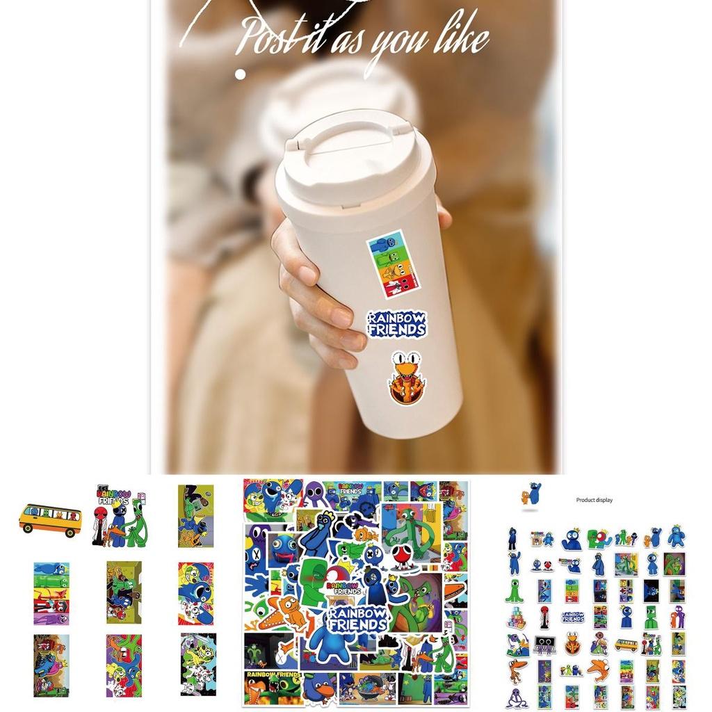 Colorful Roblox Rainbow Friends Stickers For Luggage Laptop And More!