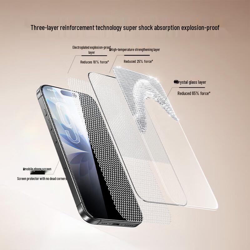 Mofaj Dust-Free Auto-Align Tempered Glass Screen Protector for iPhone (2-Pack)