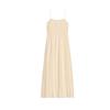 Spring New Women's Clothing Straight Collar Sleeveless Viscose Blended Vacation Style Drape Midi Skirt Dress 3152368