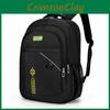 Backpack Oxford With Breathable Mesh And Letter Design For Office And Outdoor