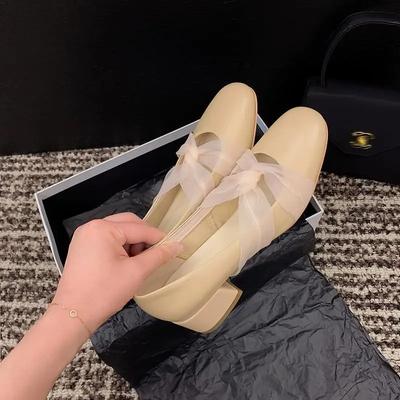 Модные женские туфли на блочном каблуке с квадратным носком и средним каблуком, женская обувь, массивная шикарная, с острым носком, акция, быстрая доставка, распродажа 39