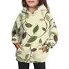 Girls' Hooded Tie- Sweatshirt - Pullover Print Top