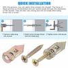 Hollow Wall Plug Nail-in Hammer Driver Screw Galvanized Rust-proof Fixing Expansion Screw Bolt Hardness Self Drilling
