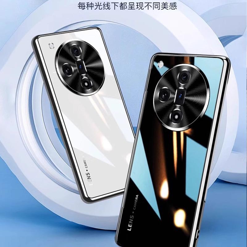 Применимо к чехлу для мобильного телефона OPPOFindX1ultra, новый X1 гальванизированный стеклянный противоударный металлический чехол для объектива, мужской