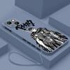 Berserk Anime Cute For Apple iPhone 15 14 13 12 11 XS XR X 8 7 Pro Max Plus Mini Liquid Left Rope Phone Case