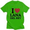 I Love Lana Del Rey Print T Shirts Aesthetic Men Women Oversized Fashion T-Shirt Hip Hop Casual Cotton Tshirt Summer Streetwear
