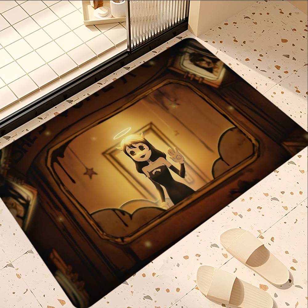Horror Game B-Bendy and the Ink Machine Entrance Door Mat Nordic Style Bedroom Living Room Doormat Home Balcony Anti-Slip Modern