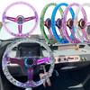 34 см круглый прозрачный руль из АБС-пластика для гоночного автомобиля с глубокими спицами из сплава, множество цветов на выбор