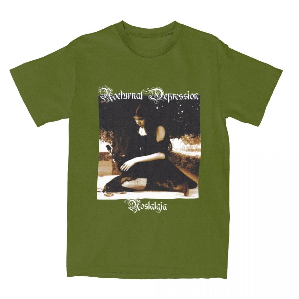 Мужская Женская Ночная Депрессия Блэк-метал Группа Футболка Одежда 100% Хлопок Футболка Одежда Потрясающая Футболка Лето