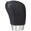 Suzuki Grand Vitara II 05-15 Gear Shift Knob BLACK LEATHER + SILVER 5 SPEED