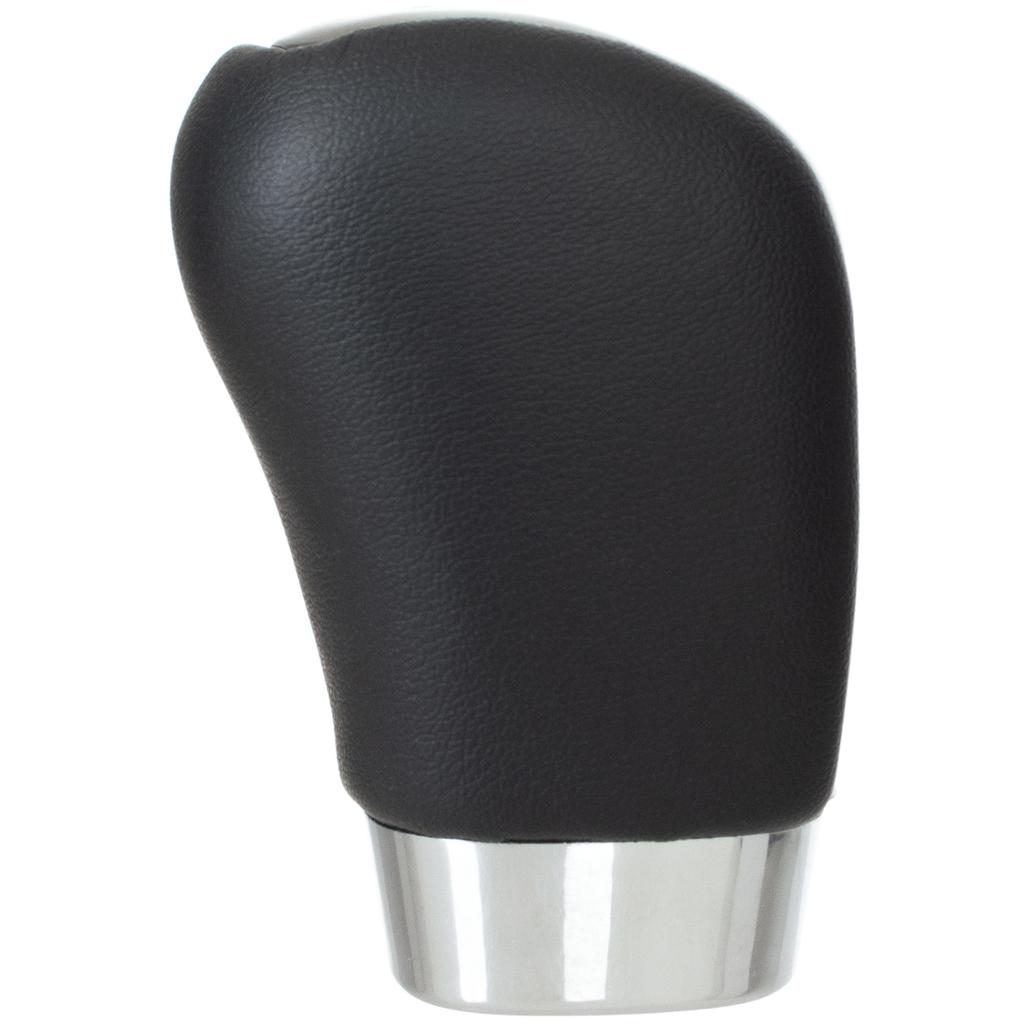 Suzuki Grand Vitara II 05-15 Gear Shift Knob BLACK LEATHER + SILVER 5 SPEED