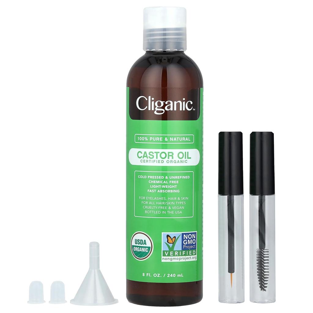 100% Pure & Natural, Organic Castor Oil, 240Ml(8Fl Oz)