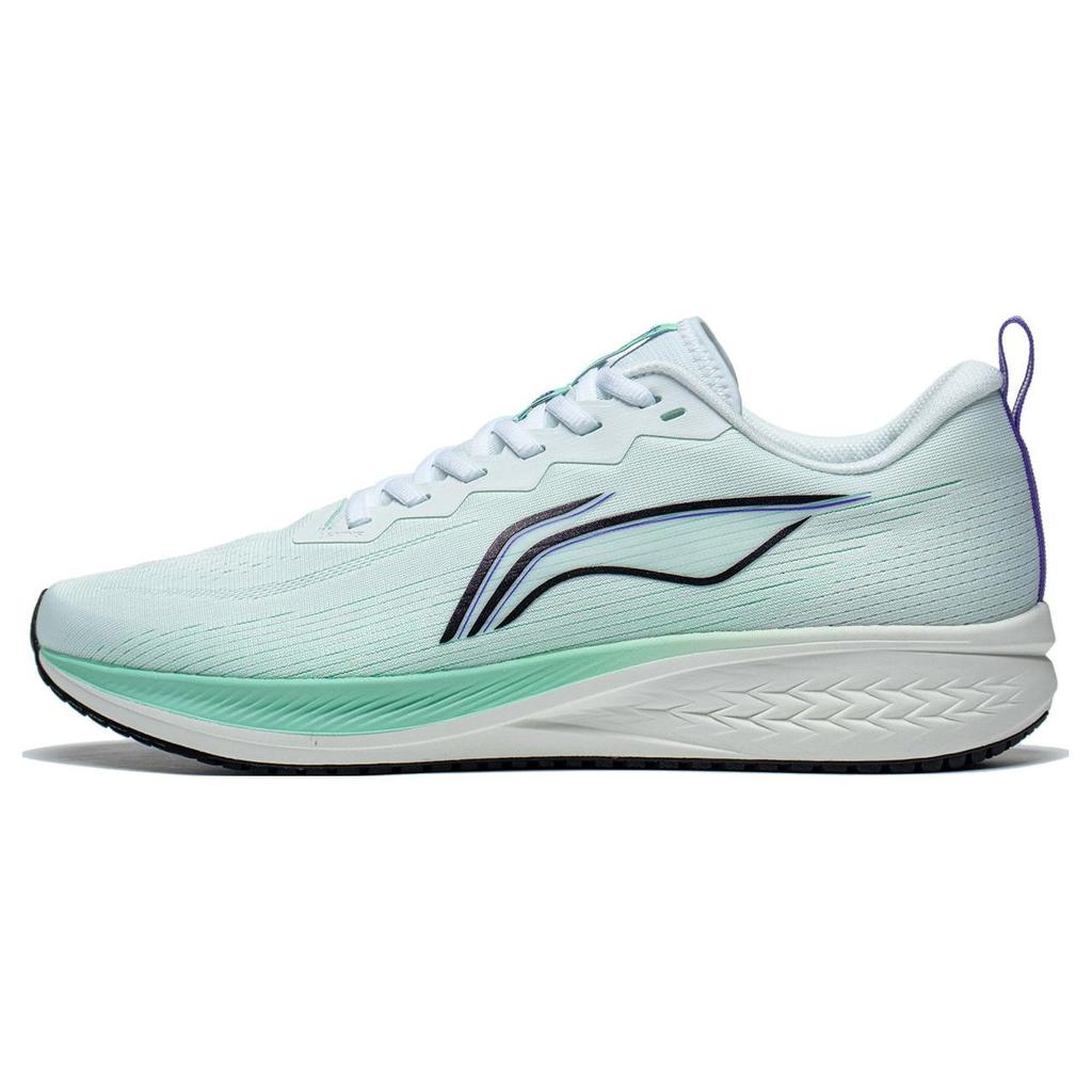 Li Ning Red Rabbit 6 Non-Slip Wear-Resistant Low-Top Running Shoes Men Sneakers White Fluorescent-Green ARMT015-15