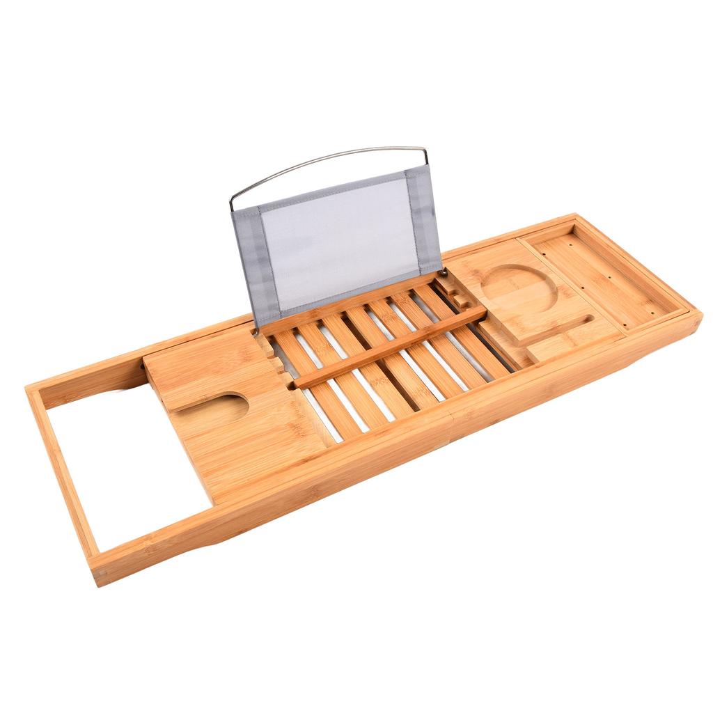 Подставка для ванны 69,5x22,5 см из бамбука, простая выдвижная, прочная, держатель для ванной комнаты для дома