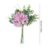 Luxury Artificial Hydrangea Eucalyptus Bouquet Plastic Realistic Fake Flower Elegant Hydrangea Flowers Home Hotel Table Decor