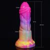 Gay Sex Toys Liquid Silicone Glowing Anal Plug In The Dark Male And Female Sex Adult Game Props Letter Circle Sm Enlarged