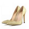 Elegant Flash Pumps Sexy Pointed Toe High Heels Women Glitter Party Shiny Wedding Stilettos Shoes Shoe