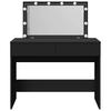 Vidaxl Toaletka Z Oświetleniem Led, Czarna, 100X40X120 Cm