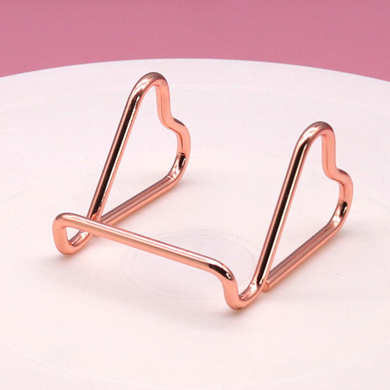 Металлическая подставка для телефона с уникальной формой, держатель для визиток, двойная функция, настольный органайзер, декоративный аксессуар для офисного или домашнего стола