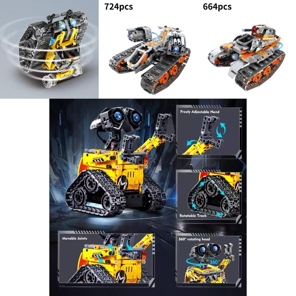 Diy Electric Remote Control Robot Blocks For Boys Children's Day Gift**