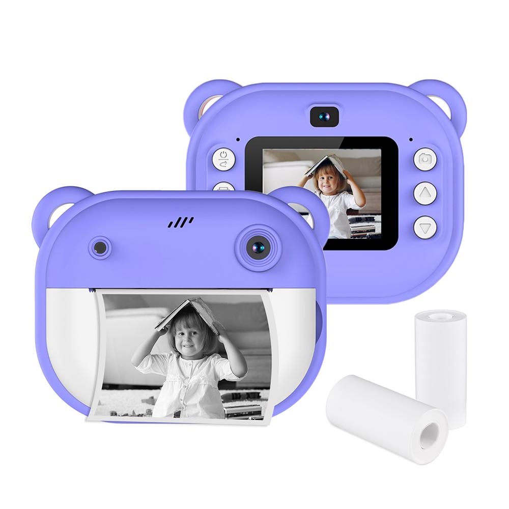 Kids Instant Print Camera Kids Camera 1080P Digital Camera with Dual Lens 2 Inch Screen Built-in
