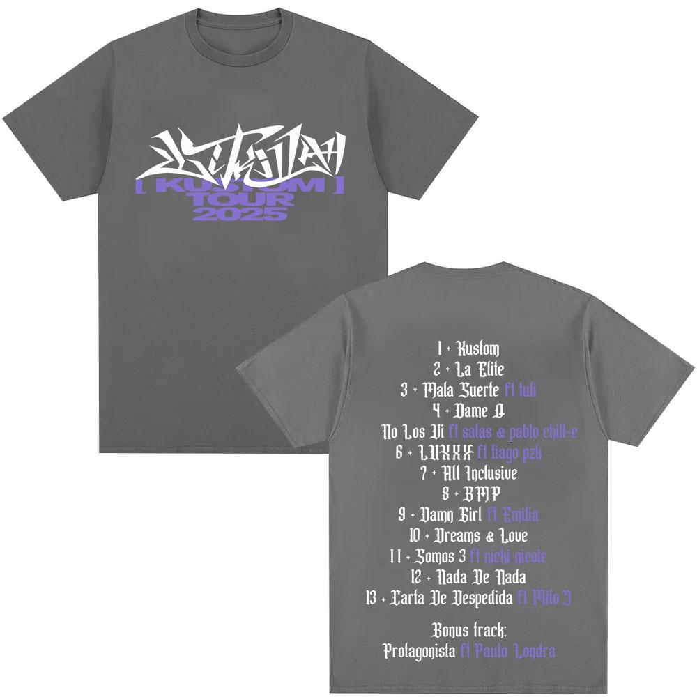 Rapper Lit Killah's 2025 Tour Features A New Album with Printed T-shirts for Both Men and Women, A 100% Pure Cotton Summer Print