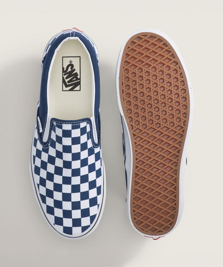 Классические слипоны Vans - (Теория цвета) Шахматная доска Глубокий индиго / Vn000Dahfob1