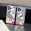 Мультяшный чехол-единорог для iPhone 15 13 14 Pro Max XS XR 12 11 Pro 13 Mini Мягкая прозрачная задняя крышка