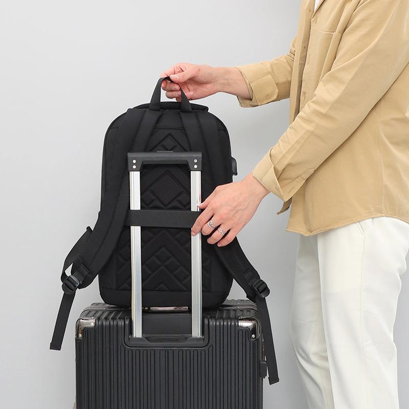 Новый унисекс однотонный водонепроницаемый и дышащий деловой модный повседневный универсальный рюкзак для повседневного использования