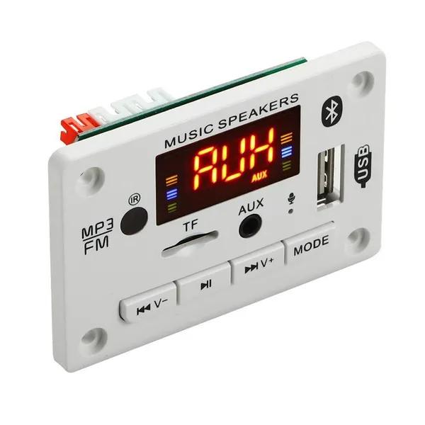 5 В 12 В Модуль платы декодера MP3 Bluetooth 5.0 Автомобильный USB MP3-плеер WMA WAV Слот для карты TF / USB / FM Модуль платы с пультом ДУ