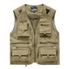 Large Size Men's Spring Summer Mesh Quick-Drying Vest Casual Outdoor Multi-Pocket Waistcoat Fishing Photography Gilet