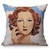 Nordic Surrealism Abstract Oil Painting Art Home Decor Cushion Cover Famous Painter Rene Magritte Works Linen Sofa Pillow Cover