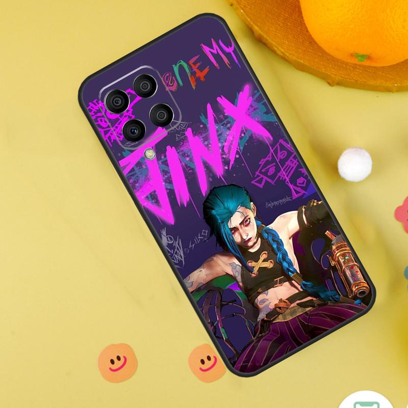 Чехол для Samsung Galaxy M31s M13 M33 M53 M52 M32 M12 M14 M34 M54 M11 M21 M51 M20 M15 M55 с изображением Аркейн Джинкс