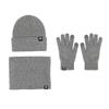 Winter Warm Thickened Hat Scarf Gloves Three-piece Set Windproof Adult Knitted Hat