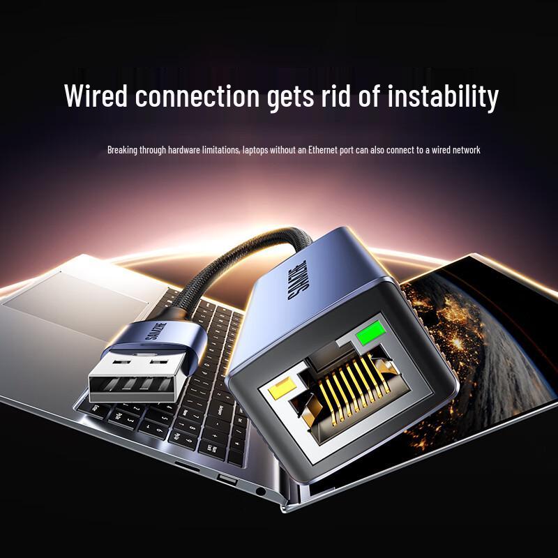 Адаптер Shan Ze USB 3.0 и Type-C на Gigabit Ethernet RJ45