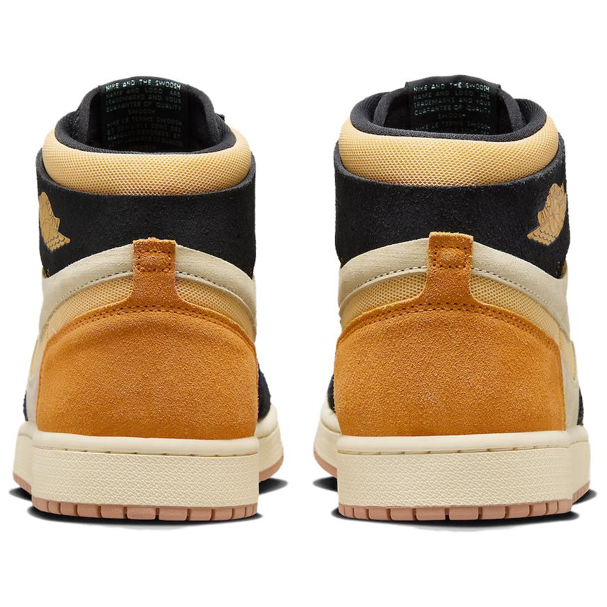 Мужские кроссовки Air Jordan 1 High Zoom Comfort 2 Muslin Vivid Orange Cream Celestial-Gold Black DV1307-100