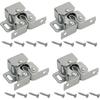  Door Catches Latches, 4 Pack Double Roller Strong Hold Cupboard Cabinet Door Catches, Double Roller Catches Cabinet Catches Door Latches