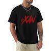 JRLAMN Мужская футболка с коротким рукавом Lil Xan Хлопковая футболка с круглым вырезом Мужская майка для тренировок Верхняя футболка(3)