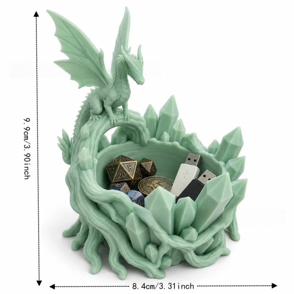 Ornaments Jewelry Holder Gothic Style Storage Organizer Dragon Storage Bowl Gift For Dragon Lover