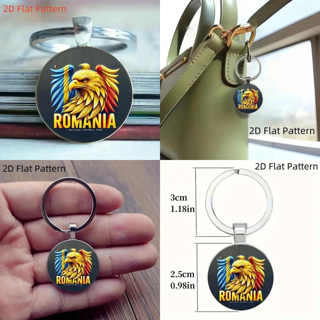 Eagle Themed Zinc Alloy Keyring With Stylish European Style For Home Use