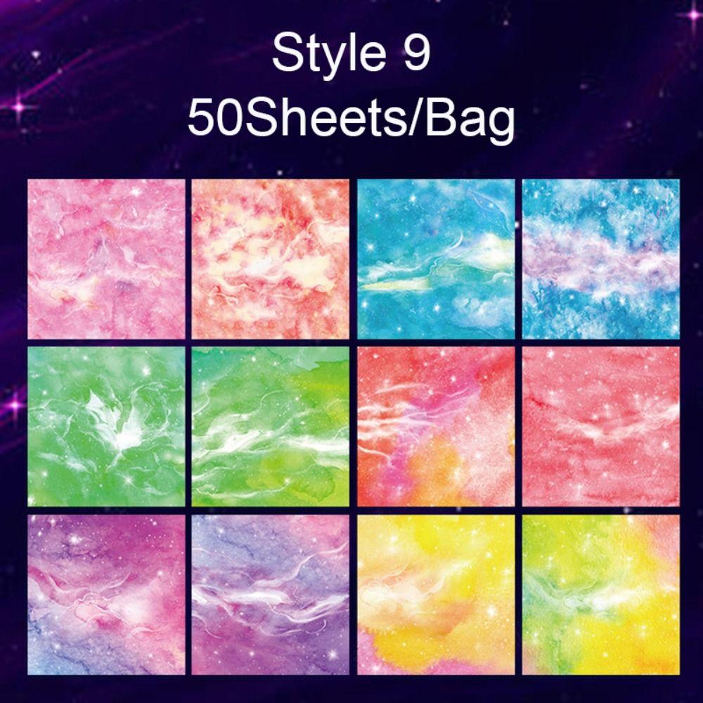 Креативная квадратная бумага для оригами, сделай сам, ручная работа, двухсторонняя раскраска, складная крафт-бумага, декор, художественный материал, образовательная бумага со звездами