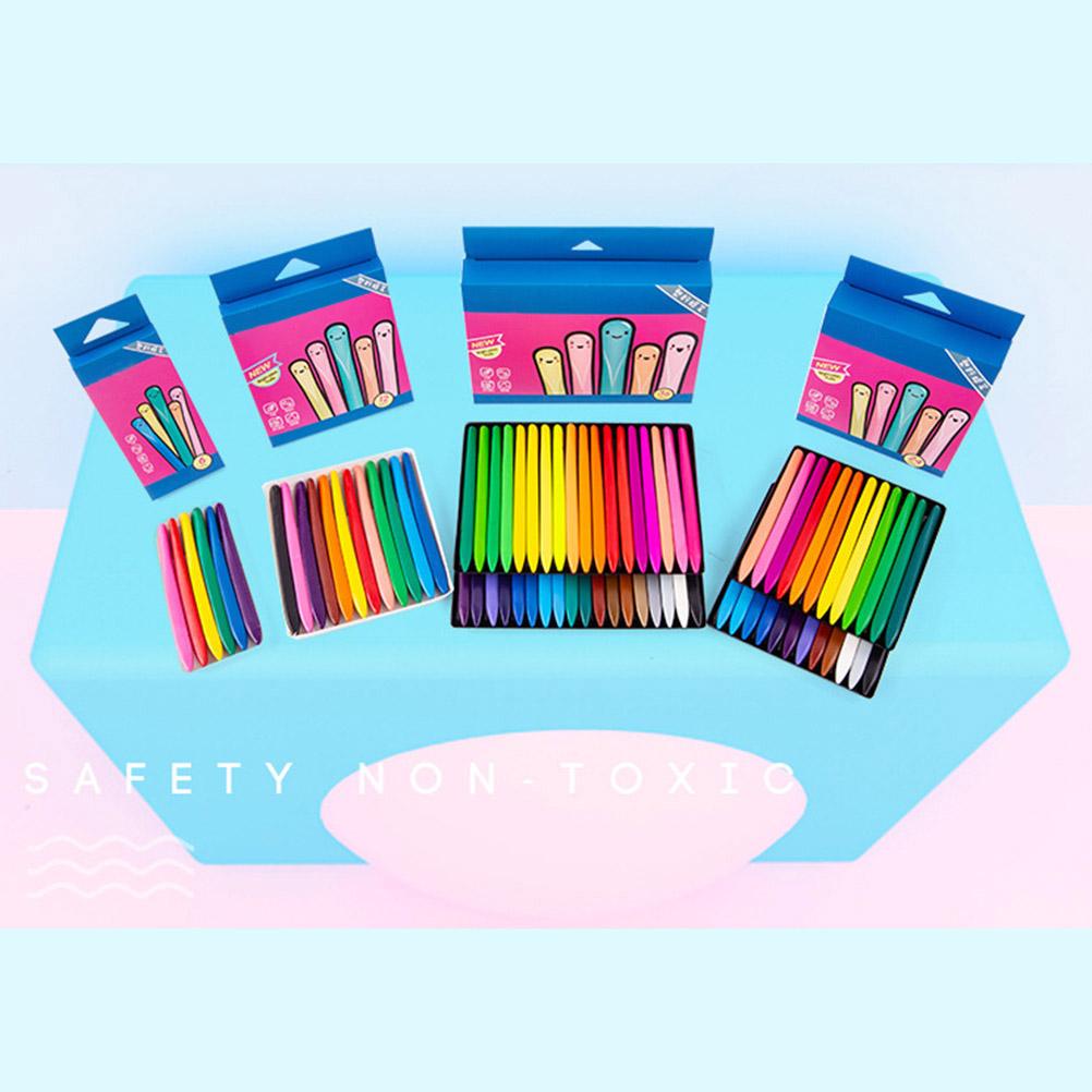 36 цветов Треугольные мелки Моющиеся и нетоксичные детские восковые мелки для рисования